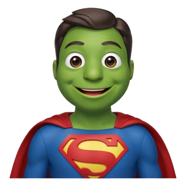 kermit as superman sticker