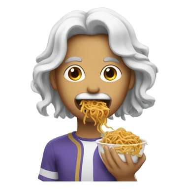 Eating Chow mein  sticker