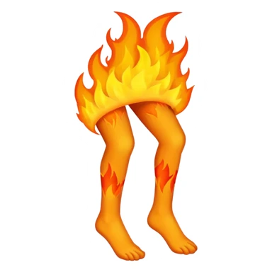 Jambes enflammées  sticker