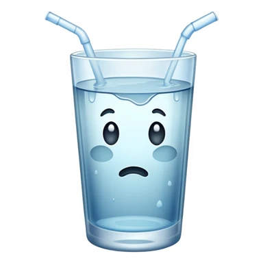 Dirty glass of water sticker