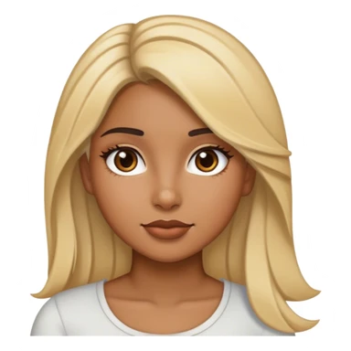 Latina girl with blonde highlights sticker