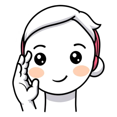 smirking face with hand on forehead sticker