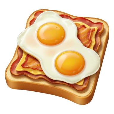 Egg and bacon toast sticker