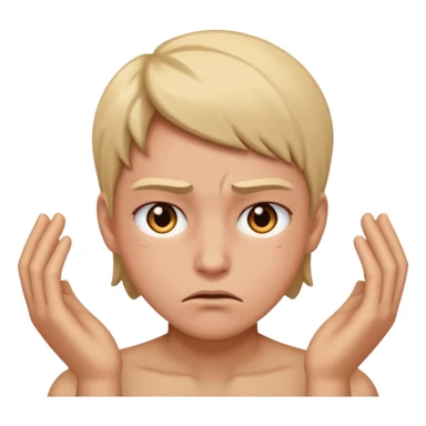 person struggling themselves  sticker