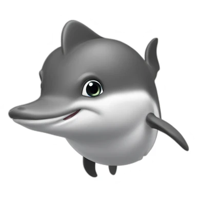 Dauphin qui fait caca sticker