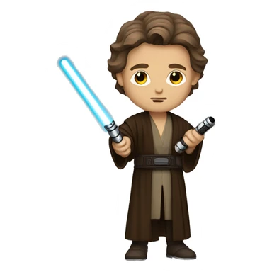 Anakin Jedi with lightsaber sticker