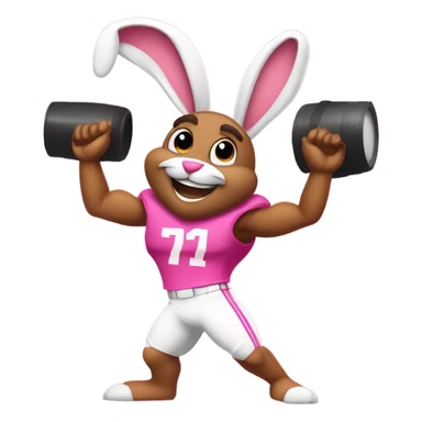 Jalen Hurtz as the energizer bunny  sticker