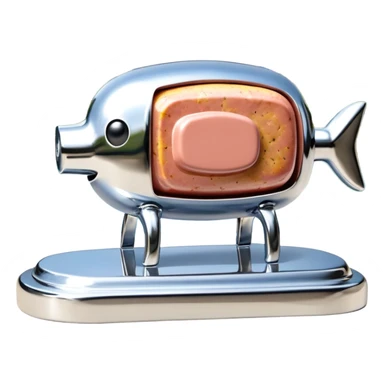  paris art city SPAM meat jeff koons style sculpture arty landscape  sticker