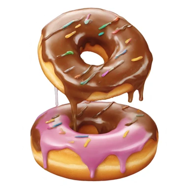 melting glazed donut sticker