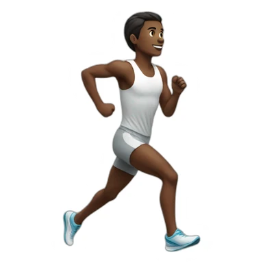 White runner sticker