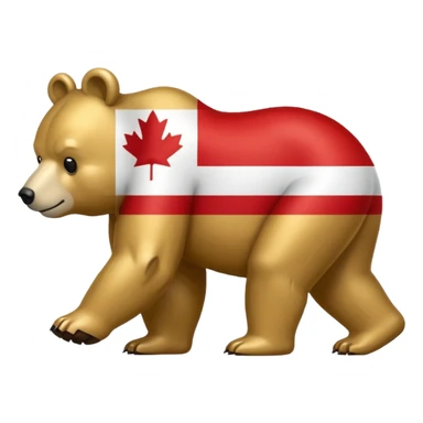 california and canadian flag merged bring more aspects of califonia sticker