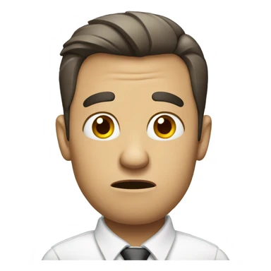 worried business man sticker