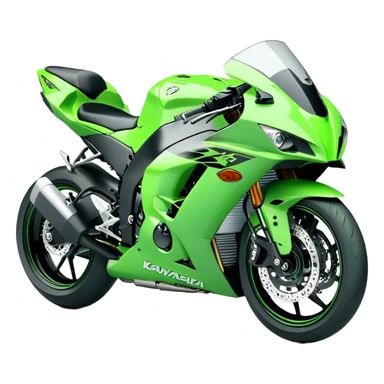 Kawasaki Ninja (Sportbike) - Kawasaki Ninja ZX-10R (Model Year: 2022) (Iconic colour: Green) sticker