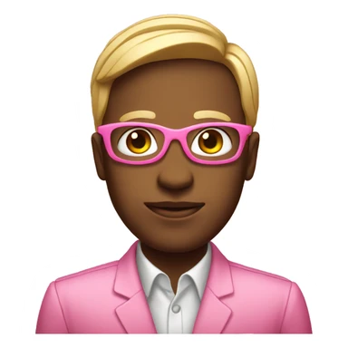 pink corporate  sticker