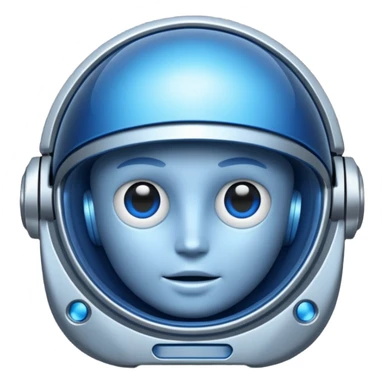 blue spacecraft sticker
