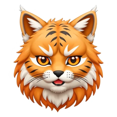 Chibi Sticker lynx angry sticker