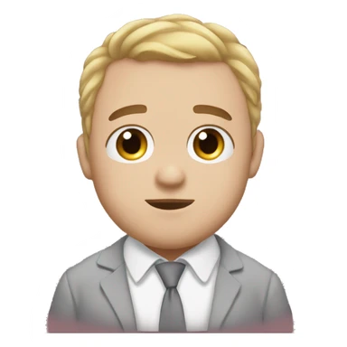 Make me a version of boy kisser but with a cute blush on him with > eyes sticker