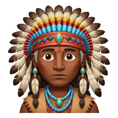 indian chief  sticker