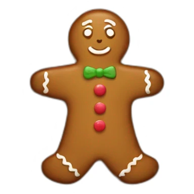 gingerbread woman sticker