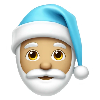 Light blue Santa hat sticker