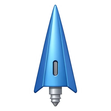 Blue pin location sticker