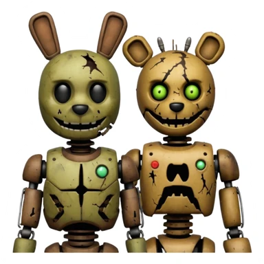 Freddy and springtrap sticker