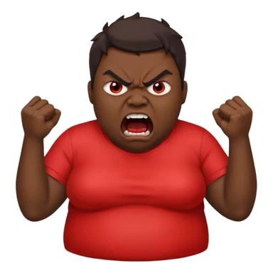 gum tsion emoji very not nice rude shouting ragebaiter fat ugly sticker