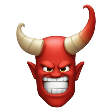 red devil horn sticker