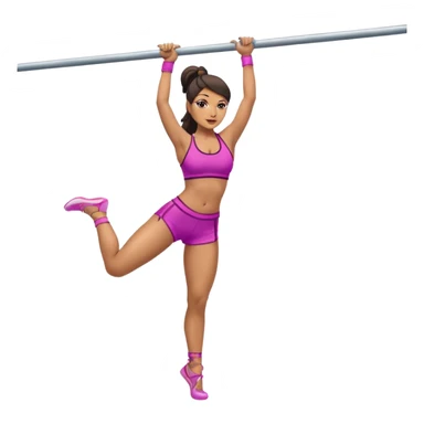 a latina pole dancer full body, vertical pole sticker