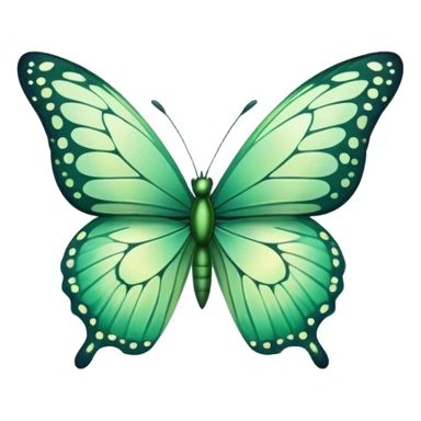 Yeşil kelebek sticker