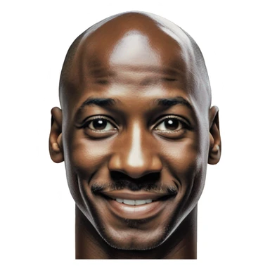 GRAPHIC DESIGN OF MICHAEL JORDAN ON A POSTER sticker