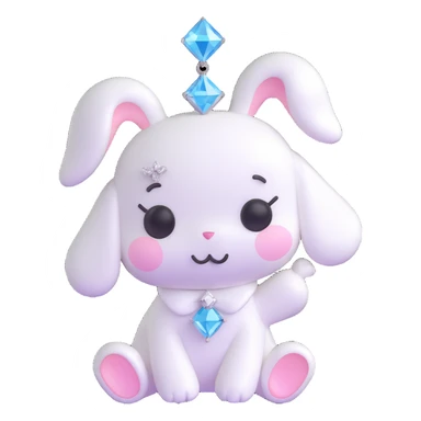 Cinnamoroll with a diamond sticker