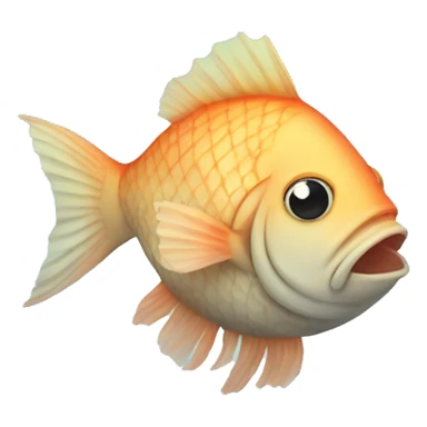 Fish with legs and a tutu sticker