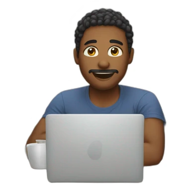 Work at home sticker
