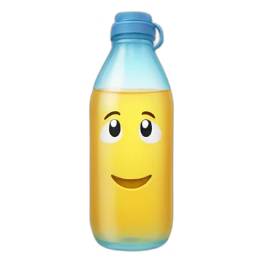 Glass Water bottle sticker