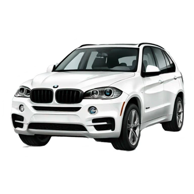 White BMW X5 sticker