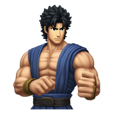 kenshiro hokuto no Ken ok hand sticker