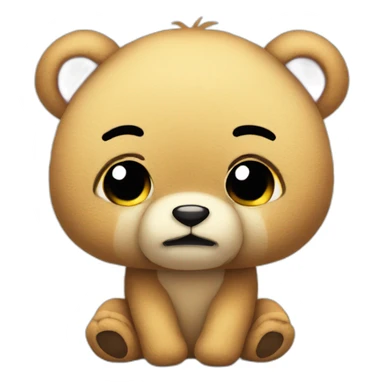 Offended cute cuddly toy sticker