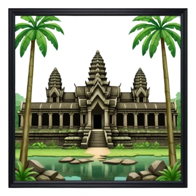 ankor wat cambodia sticker
