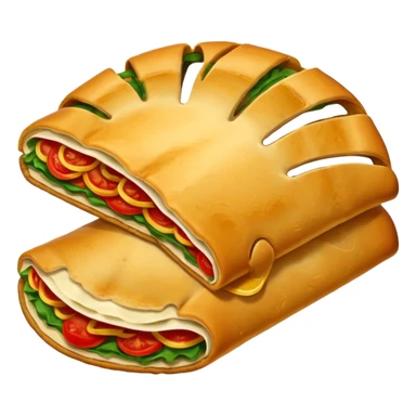 Crie um emoji de calzone italiano sticker