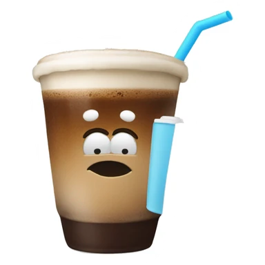 Cold coffee sticker