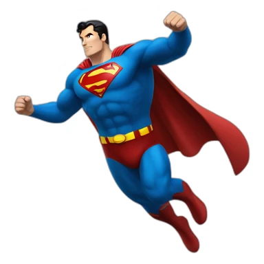 Superman Flying away sticker