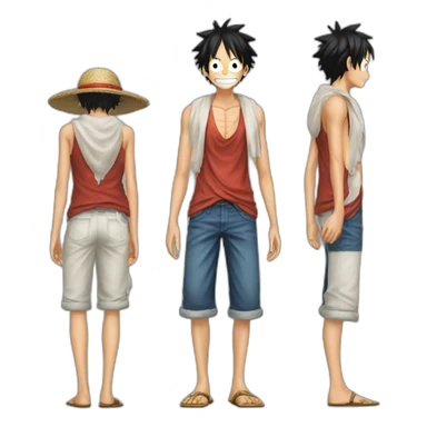 Veigh com roupa do luffy sticker