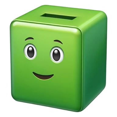 f in green box sticker