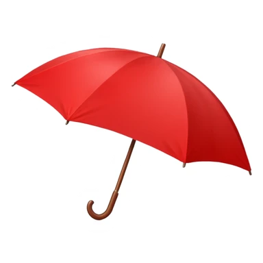 red summer umbrella sticker