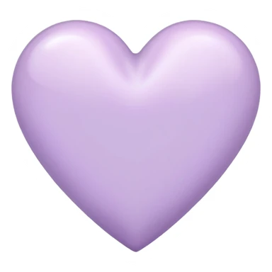 Pastel lilac heart sticker