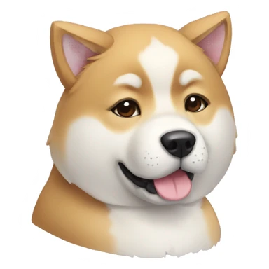 Akita inu puppy sticker