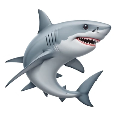 squalo con le scarpe e le gambe sticker