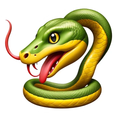 Snake with a black eye sticker