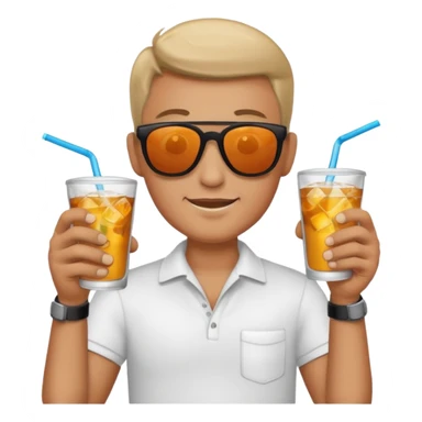 tatoo guy drink holders with sunglass sticker